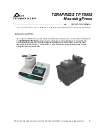 Preview for 13 page of Pace Technologies TERAPRESS TP 7500S Instruction Manual