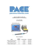 Pace 8007-0578 Operation And Maintenance Manual preview