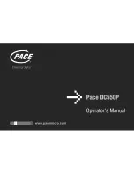 Preview for 1 page of Pace DC550P Operator'S Manual