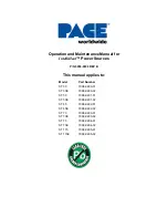 Pace IntelliHeat ST 30 Operation And Maintenance Manual preview