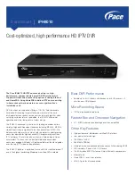 Pace IPH8010 Datasheet предпросмотр