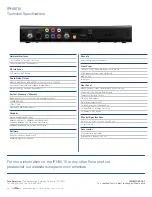 Предварительный просмотр 2 страницы Pace IPH8010 Datasheet