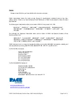 Preview for 18 page of Pace MBT 301 Operation And Maintenance Manual