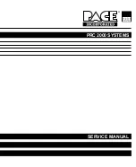 Pace PRC 2000 Service Manual preview