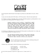 Preview for 3 page of Pace PRC 2000 Service Manual