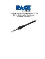 Preview for 1 page of Pace PS-90 Operation And Maintenance Manual