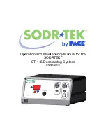 Pace Sodrtek ST 145 Operation And Maintenance Manual preview