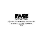 Pace ST 25 Operation And Maintenance Manual preview