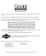 Preview for 2 page of Pace TF 500 Installation & Operation Instructions