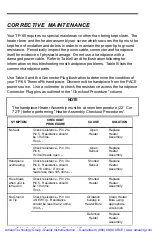 Preview for 15 page of Pace TP-65 Operation & Maintenance Instructions Manual