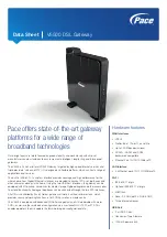 Pace V5500 DSL Datasheet preview