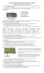 PaceKeeper 3D Quick Start Manual And User Manual preview