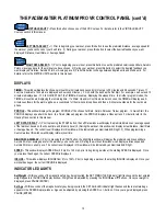 Preview for 12 page of PaceMaster Platinum Pro Owner'S Manual