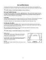 Preview for 28 page of PaceMaster Silver Select TMP1609 Owner'S Manual