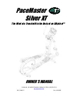PaceMaster Silver XT Owner'S Manual preview