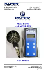 Preview for 1 page of Pacer Instruments DA400 User Manual