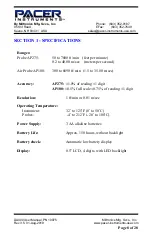 Preview for 8 page of Pacer Instruments DA400 User Manual