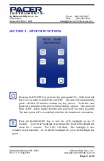 Preview for 11 page of Pacer Instruments DA400 User Manual