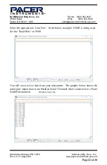 Preview for 22 page of Pacer Instruments DA400 User Manual