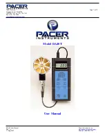 Preview for 1 page of Pacer Instruments DA40T User Manual