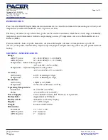 Preview for 3 page of Pacer Instruments DA40T User Manual