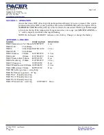 Preview for 4 page of Pacer Instruments PT2000 User Manual