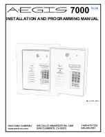 PACH & COMPANY AEGIS 7250P Installation And Programming Manual preview