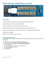 Preview for 1 page of Pacific Antenna Dummy Load V2 Manual