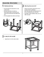 Preview for 10 page of Pacific Casual 113-001-6DS-CA Assembly And Use Instructions