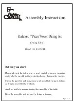 Preview for 1 page of Pacific Casual 143-0347D-B1 Assembly Instructions