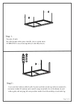 Preview for 3 page of Pacific Casual 143-0347D-B1 Assembly Instructions