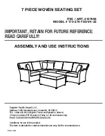 Preview for 6 page of Pacific Casual 173-274-7SS-V4-22 Assembly And Use Instructions