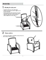 Preview for 4 page of Pacific Casual 181-831-REC-KD-CS Assembly And Use Instructions