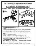 Preview for 3 page of Pacific Casual 1900755 Assembly And Care Instructions