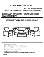 Pacific Casual 1902396 Assembly And Use Instructions preview