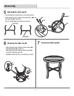 Preview for 6 page of Pacific Casual 1902490 Assembly And Use Instructions