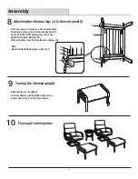 Preview for 7 page of Pacific Casual 1902490 Assembly And Use Instructions