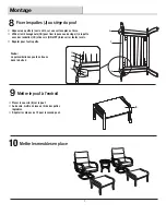 Preview for 14 page of Pacific Casual 1902490 Assembly And Use Instructions