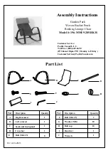 Pacific Casual 196-MM19-205-RKR Assembly Instructions preview