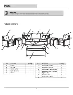 Preview for 3 page of Pacific Casual 201-079-6TTR-BRN Assembly And Use Instructions