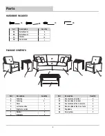 Preview for 3 page of Pacific Casual 203-023-6TTR-UK Assembly And Use Instructions