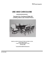 Pacific Casual 217-H40-7D Use And Care Manual preview