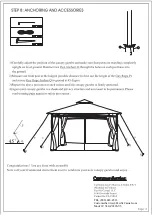 Preview for 11 page of Pacific Casual 2720648 Assembly Instruction Manual