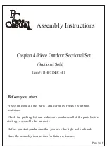 Pacific Casual Caspian 14H051SEC-B1 Assembly Instructions Manual preview