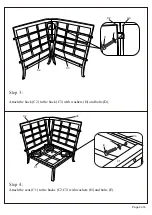 Preview for 4 page of Pacific Casual Caspian 14H051SEC-B1 Assembly Instructions Manual