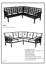 Preview for 6 page of Pacific Casual Caspian 14H051SEC-B1 Assembly Instructions Manual