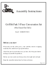 Preview for 1 page of Pacific Casual Griffith Park 14H0405CS-B1 Assembly Instructions