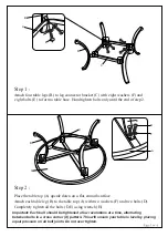 Preview for 3 page of Pacific Casual Griffith Park 14H0405CS-B1 Assembly Instructions