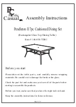 Pacific Casual Pendleton II 146-054-7DB1 Assembly Instructions preview