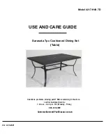 Pacific Casual Sarasota 217-H40-7D Use And Care Manual preview